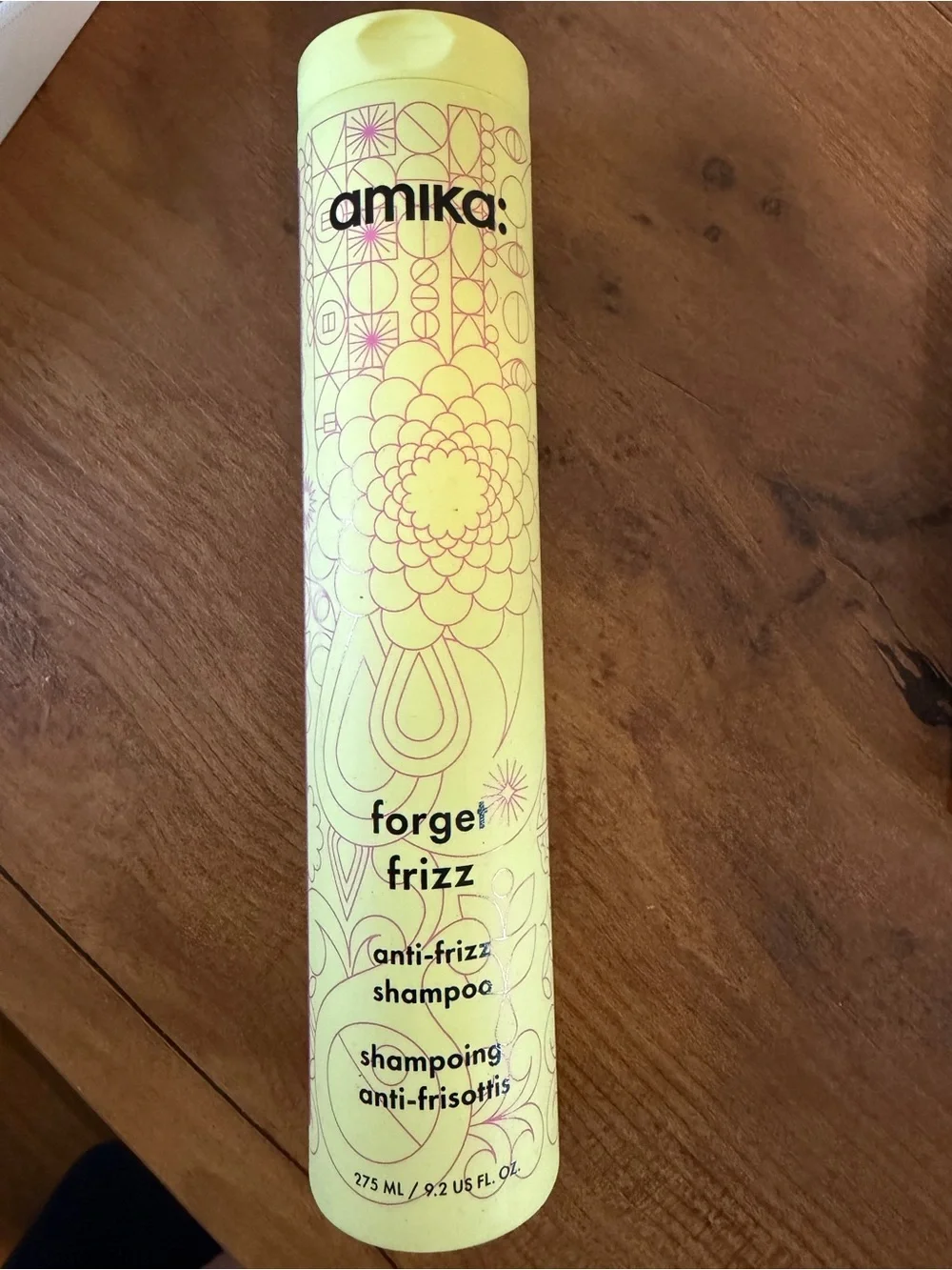 amika Forget Frizz Anti-Frizz Shampoo — Huge 275ML size new and sealed!